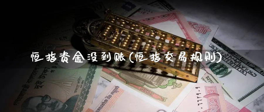 恒指资金没到账(恒指交易规则)_https://www.3rushui.com_期货百科_第1张